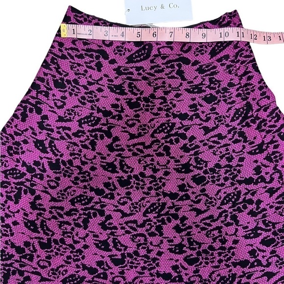 Lucy & Co RoseBud Circle Plum Skirt- NWT- Size Large - Picture 10 of 11